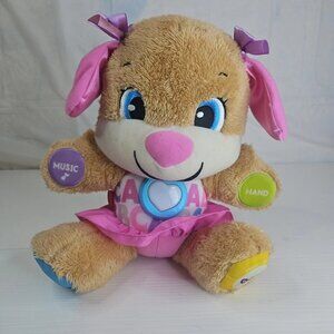 Fisher Price Laugh & Learn Smart Stages Puppy Plush Brown Lights & Sound Works